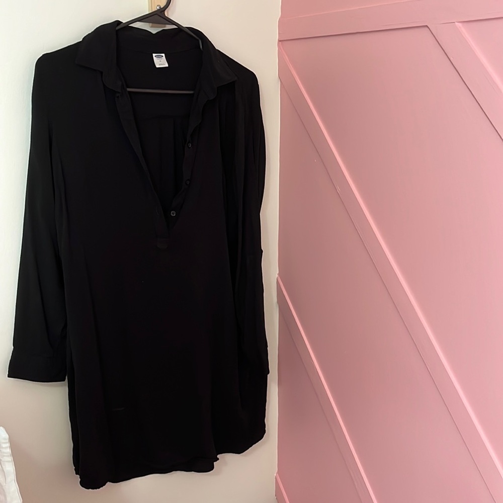 Black Shirt Dress